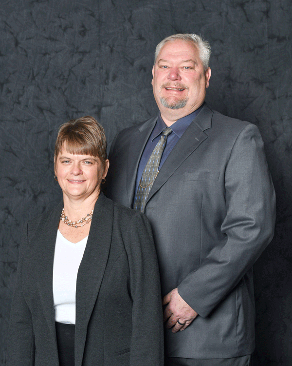 Tammy Garrison and Troy Rhoads, Brookville, Ohio, financial services, insurance agent
